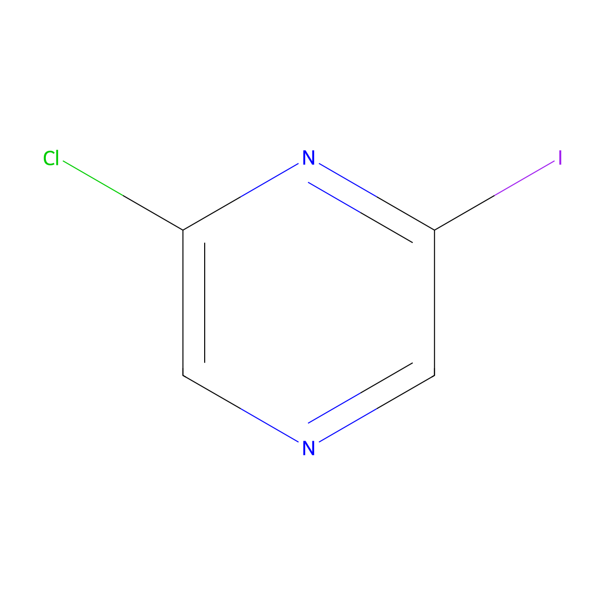 2-Chloro-6-iodopyrazine molecular structure, CAS 120531-35-3