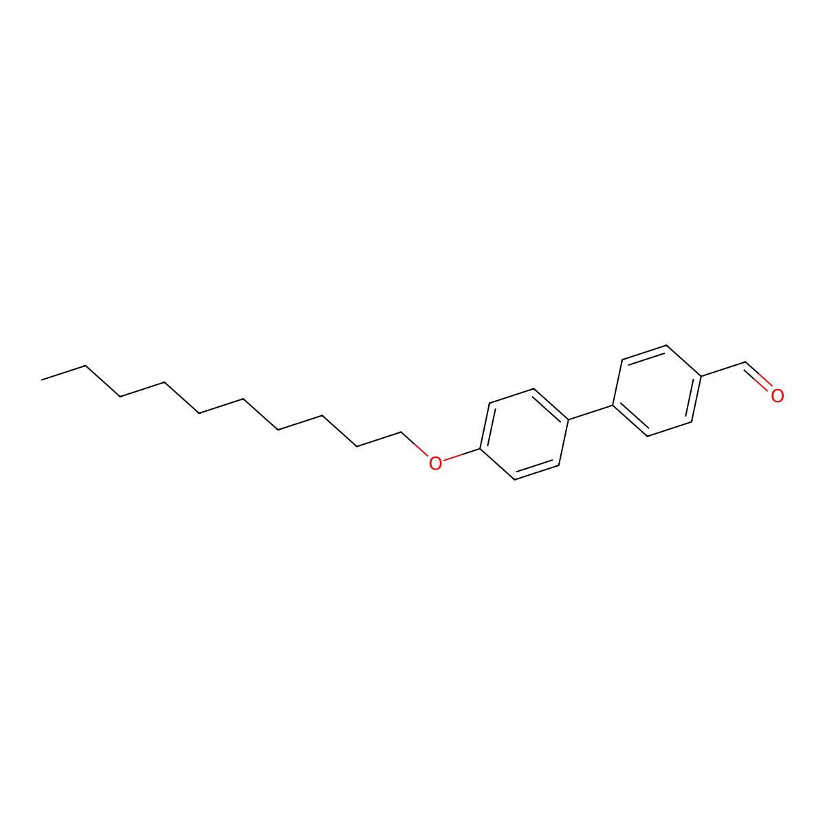 4'-(Decyloxy)-[1,1'-biphenyl]-4-carbaldehyde molecular structure, CAS 120531-89-7