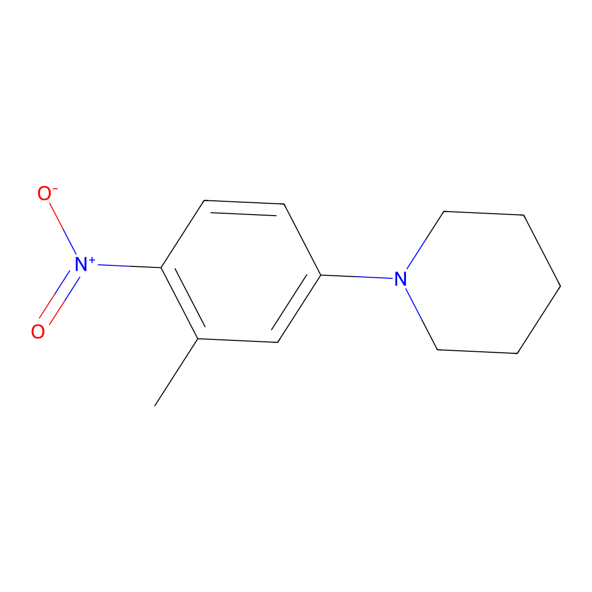 1-(3-Methyl-4-nitrophenyl)piperidine molecular structure, CAS 120534-11-4