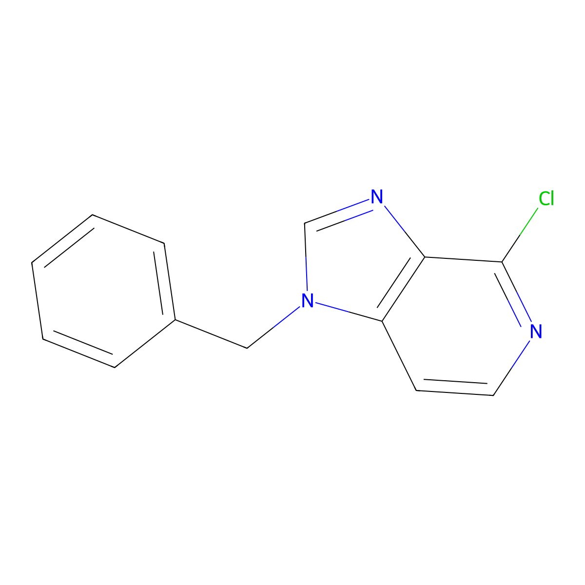 1-Benzyl-4-chloro-1H-imidazo[4,5-c]pyridine molecular structure, CAS 120537-43-1