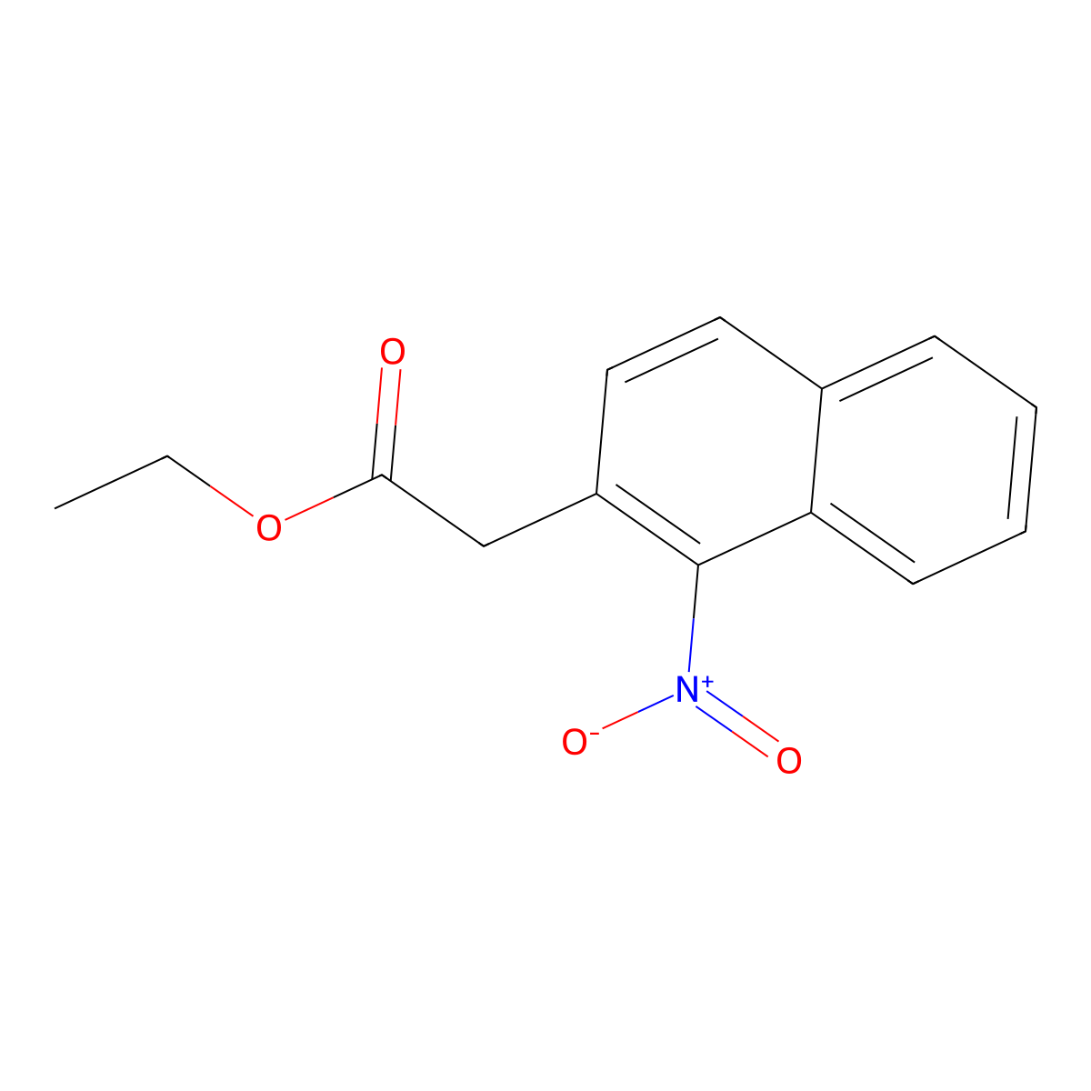 Ethyl 2-(1-nitronaphthalen-2-YL)acetate molecular structure, CAS 120542-06-5