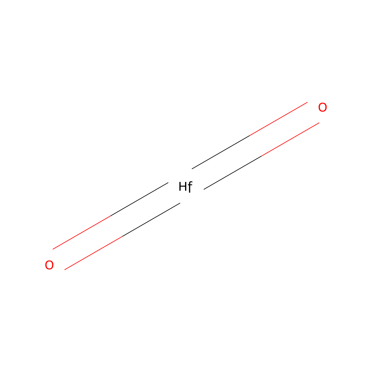 Hafniumoxide molecular structure, CAS 12055-23-1
