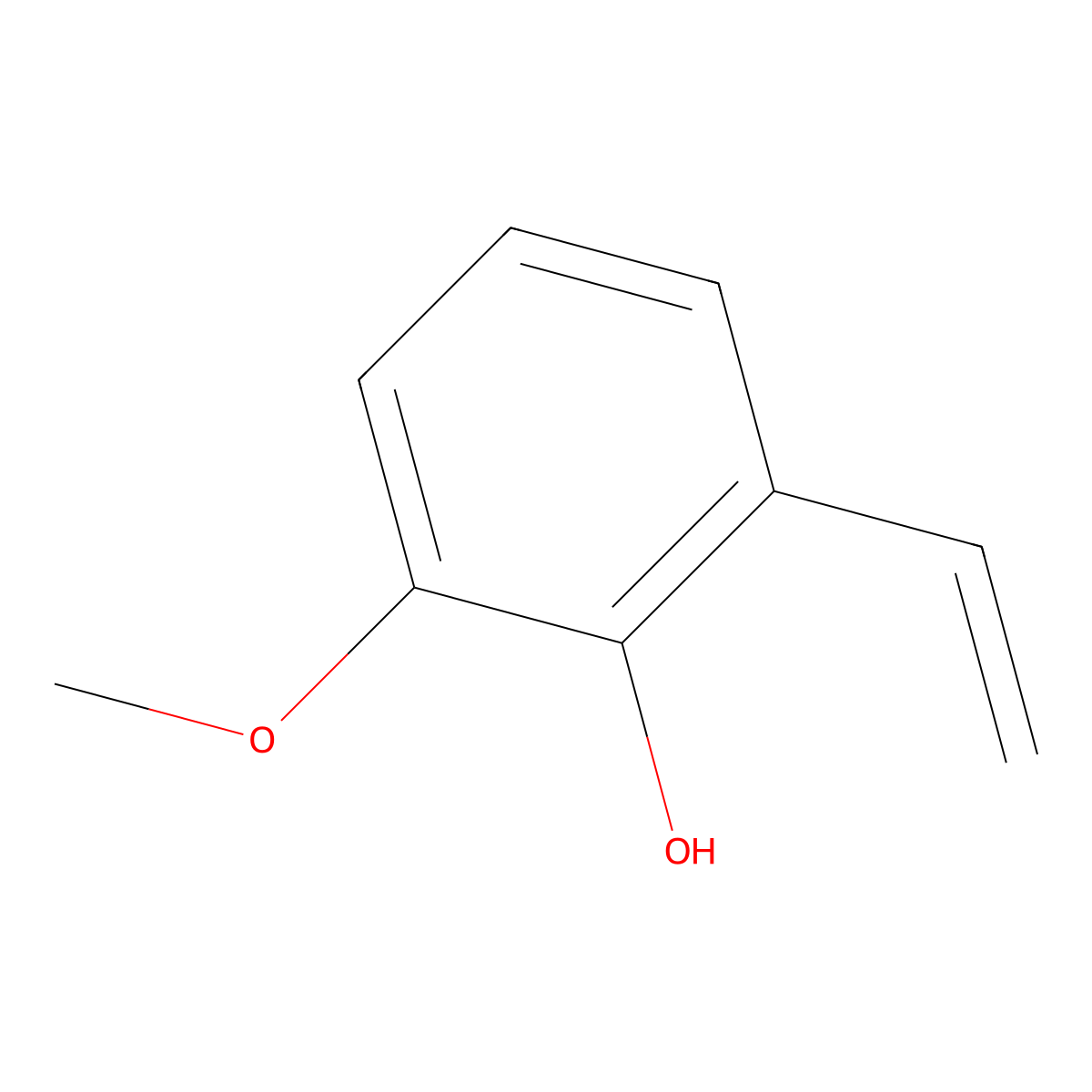 Phenol, 2-ethenyl-6-methoxy- molecular structure, CAS 120550-69-8