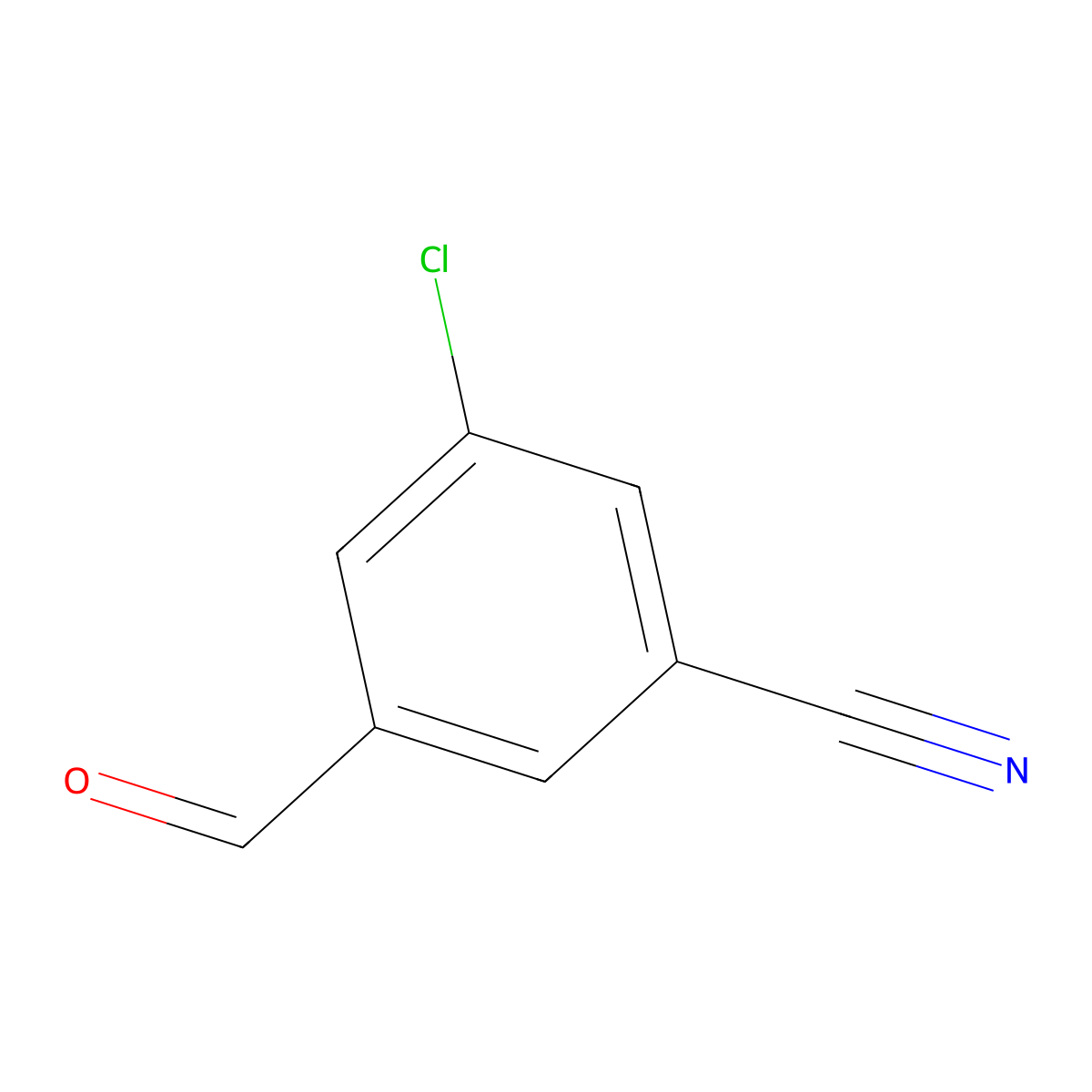 3-Chloro-5-formylbenzonitrile molecular structure, CAS 1205513-88-7