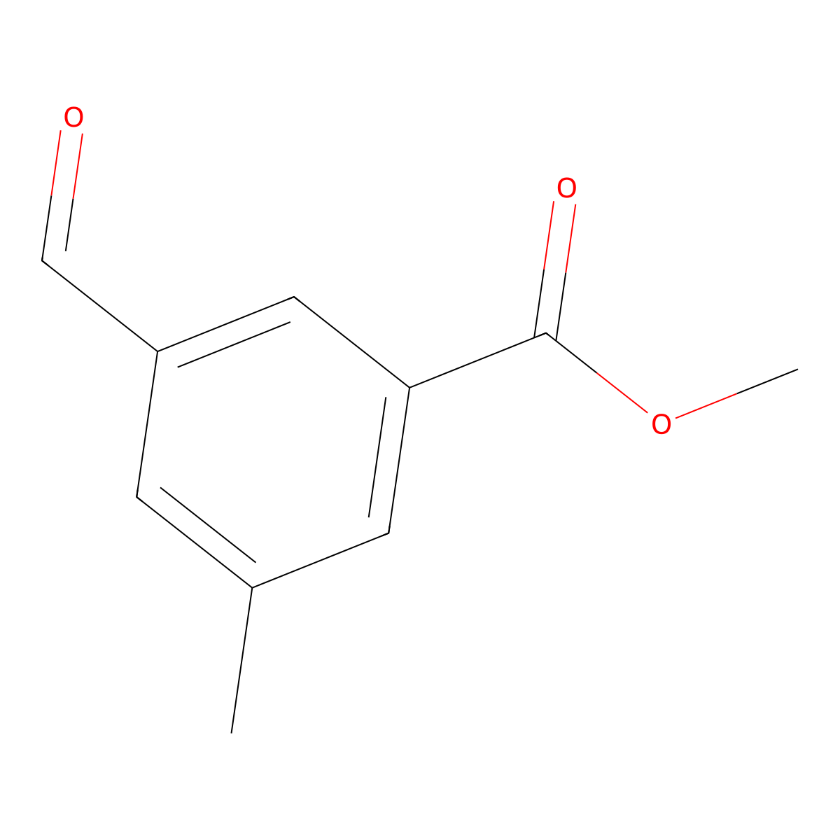Methyl 3-formyl-5-methylbenzoate molecular structure, CAS 1205514-72-2