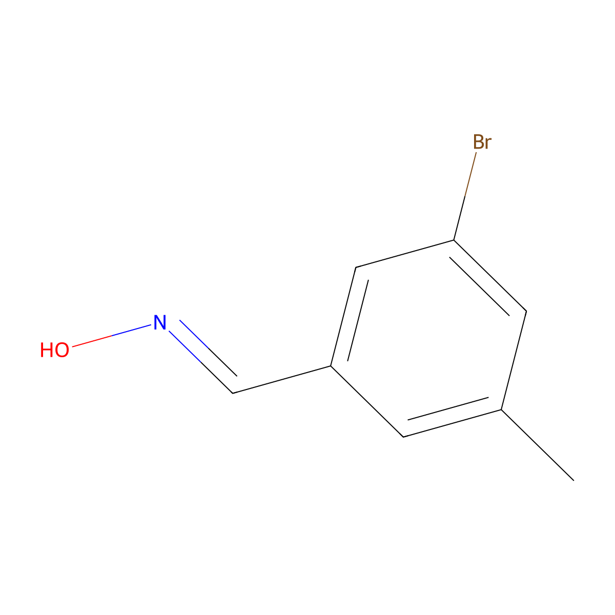 3-Bromo-5-methylbenzaldehyde oxime molecular structure, CAS 1205515-03-2