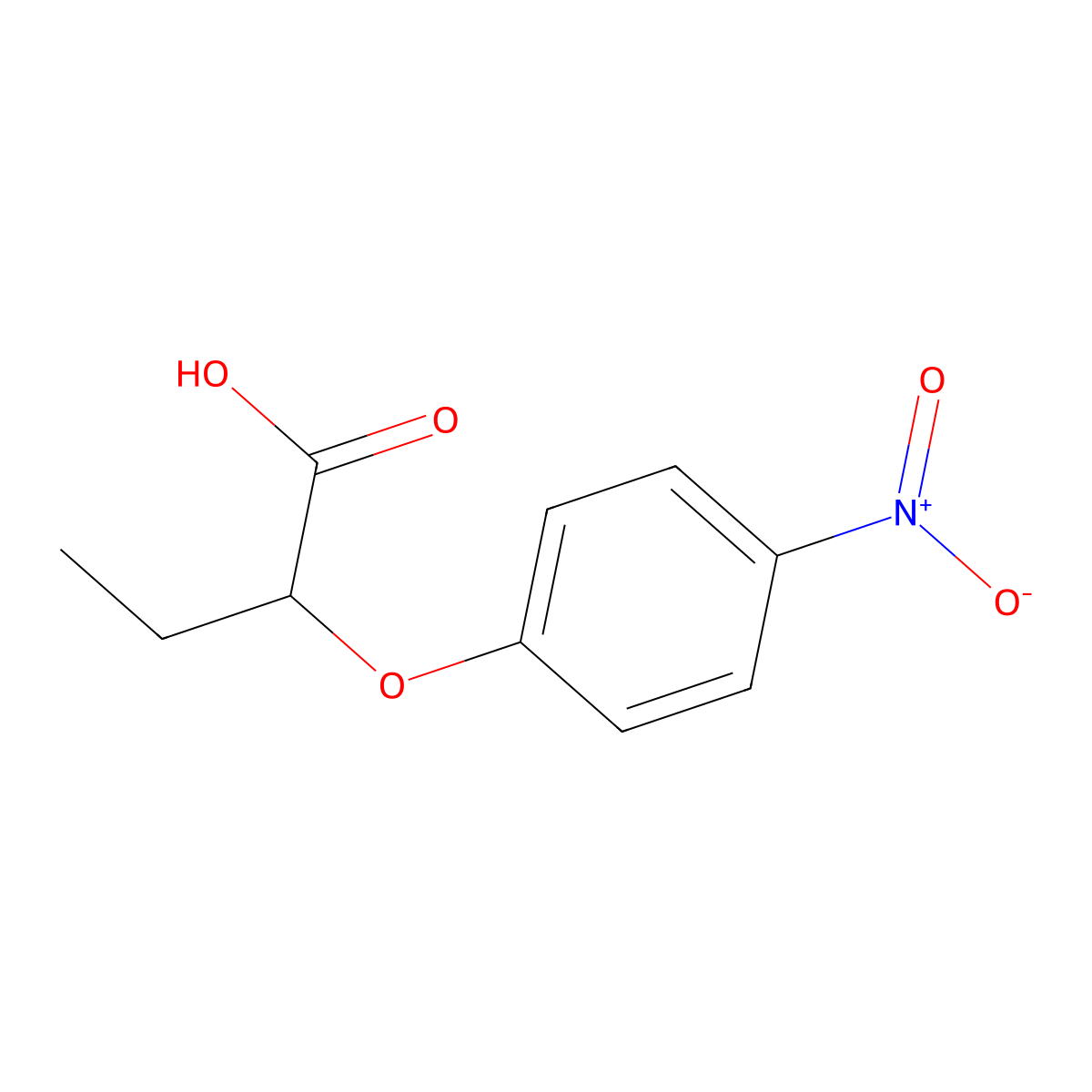 2-(4-Nitrophenoxy)butanoic acid molecular structure, CAS 120552-01-4