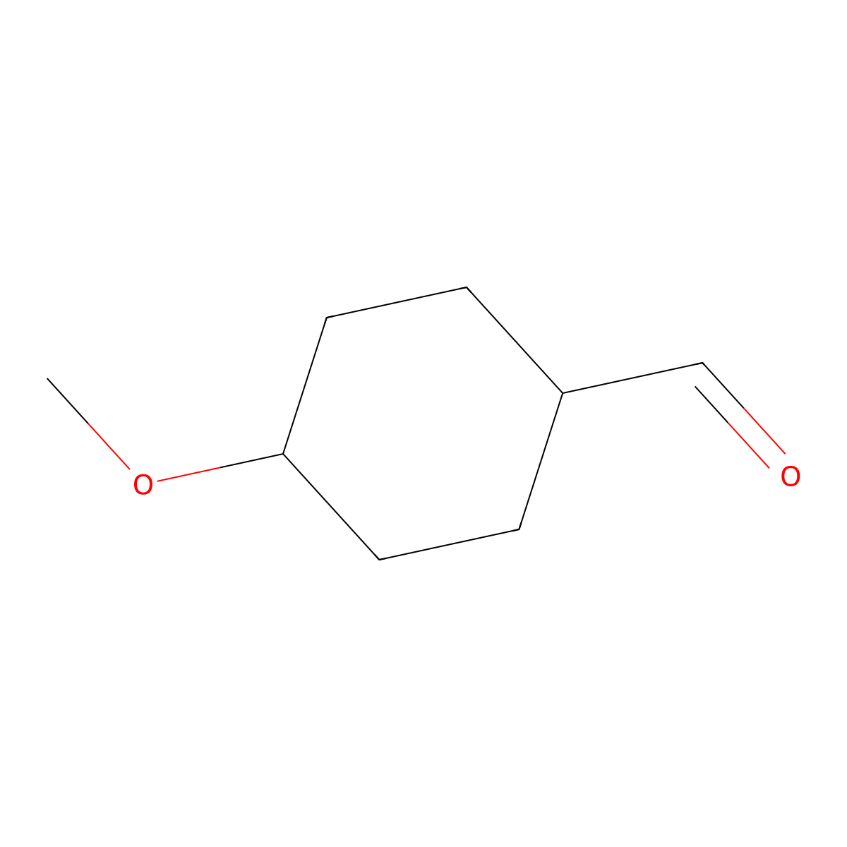 4-Methoxycyclohexane-1-carbaldehyde molecular structure, CAS 120552-57-0