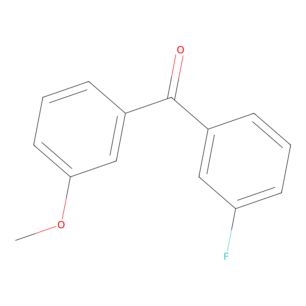 3-Fluoro-3'-methoxybenzophenone molecular structure, CAS 120553-05-1