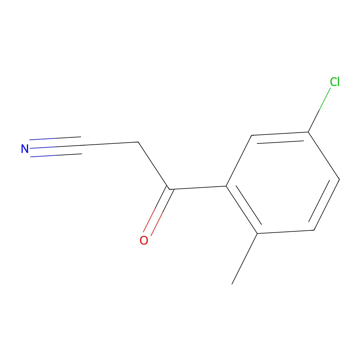 3-(5-Chloro-2-methylphenyl)-3-oxopropanenitrile molecular structure, CAS 1205531-82-3