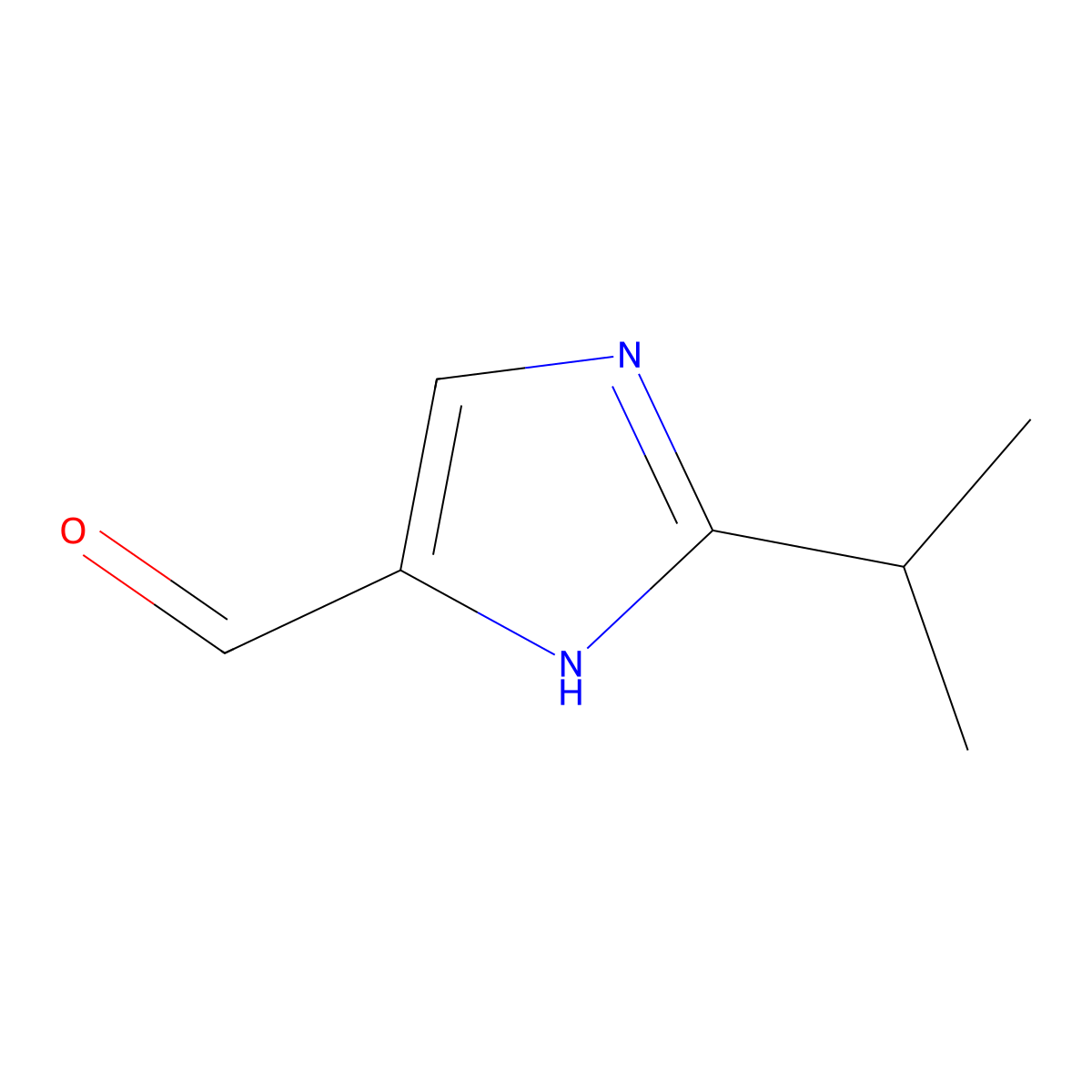 2-isopropyl-1H-imidazole-5-carbaldehyde molecular structure, CAS 120556-21-0