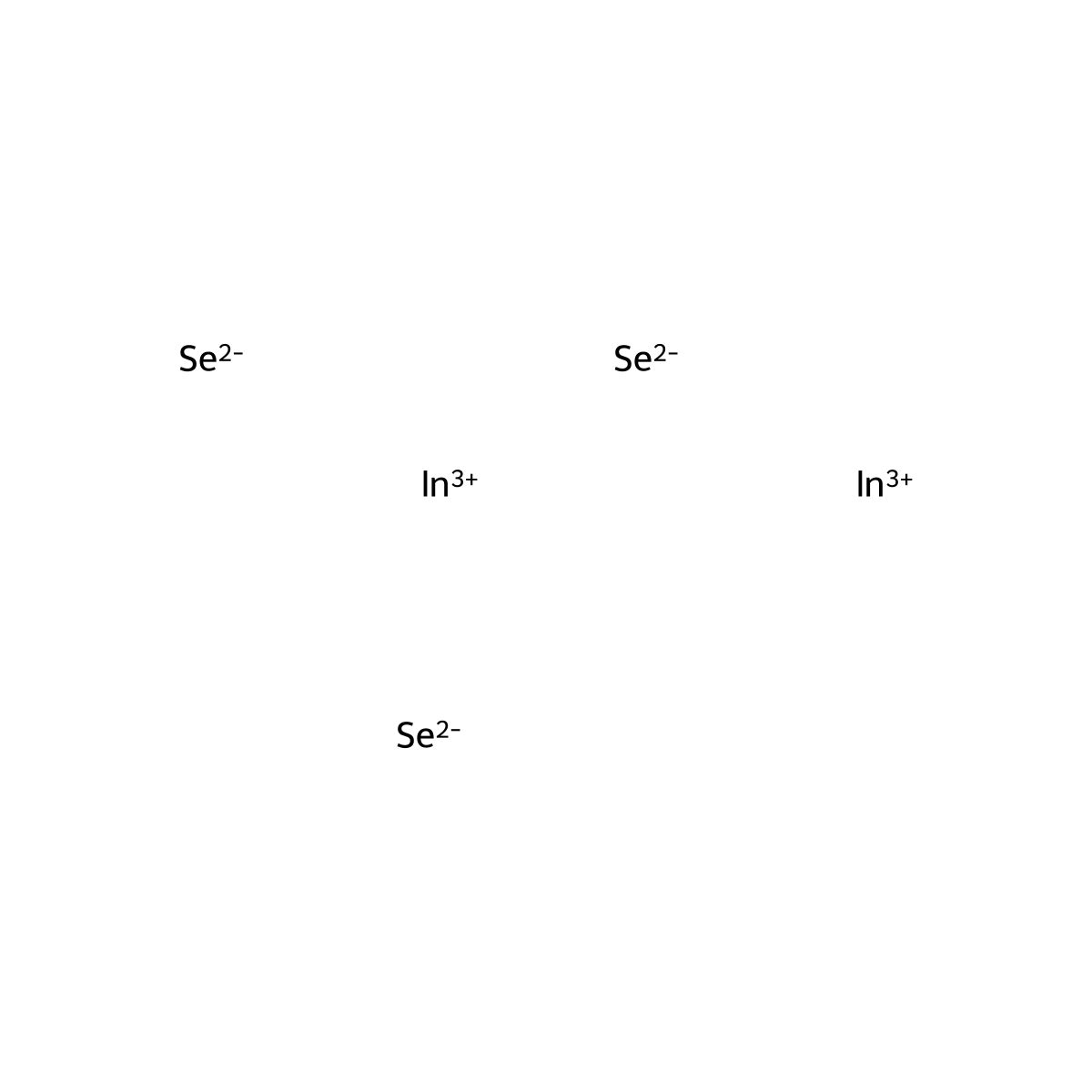 Indium(III) selenide molecular structure, CAS 12056-07-4