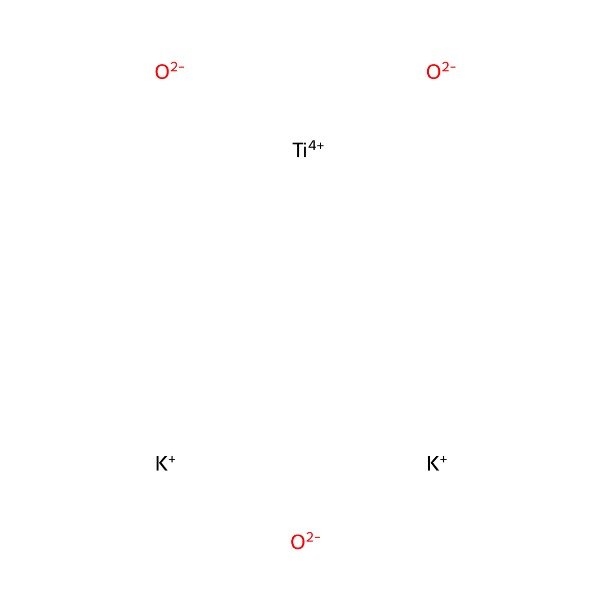 Potassium Titanium Oxide molecular structure, CAS 12056-53-0