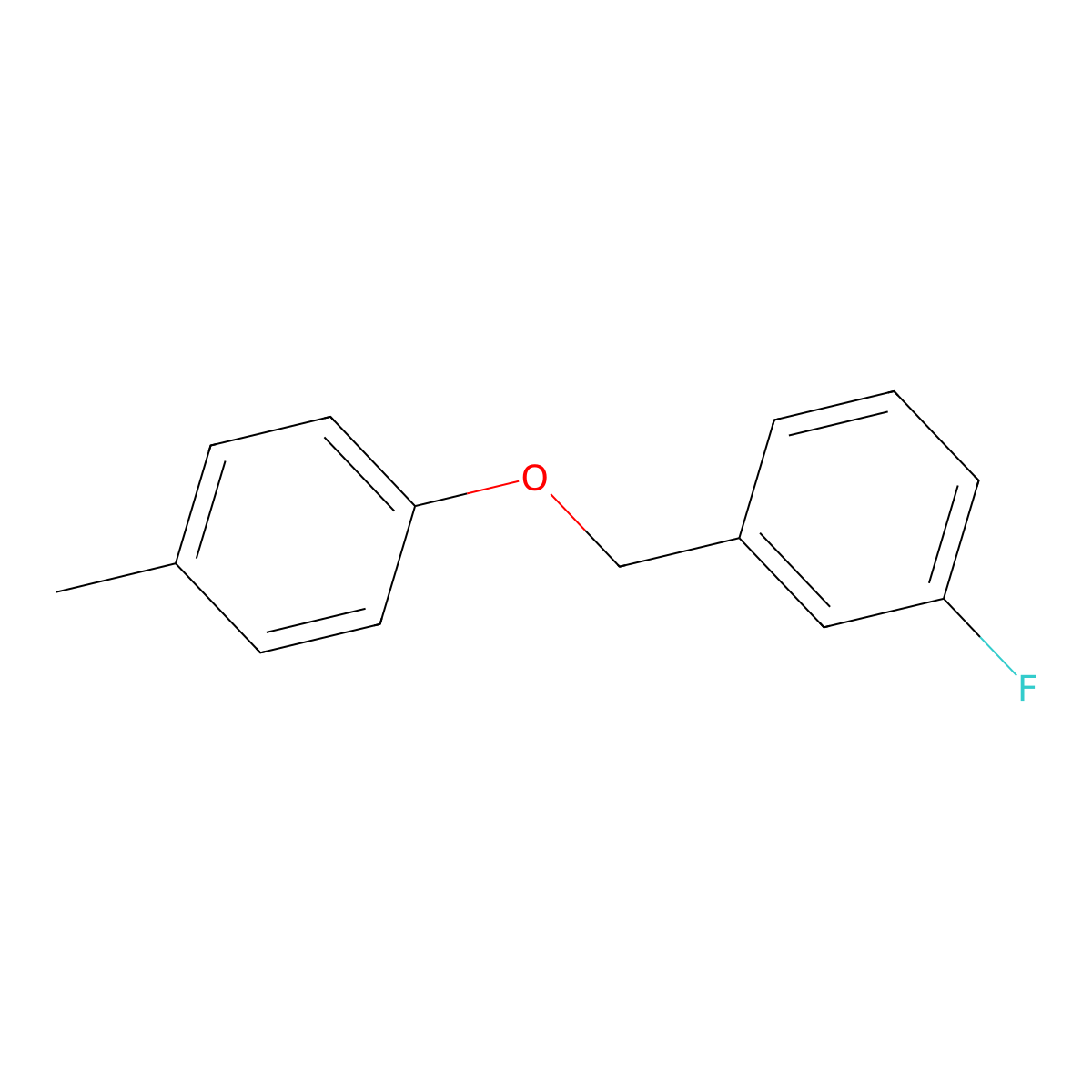 1-Fluoro-3-((p-tolyloxy)methyl)benzene molecular structure, CAS 1205608-96-3