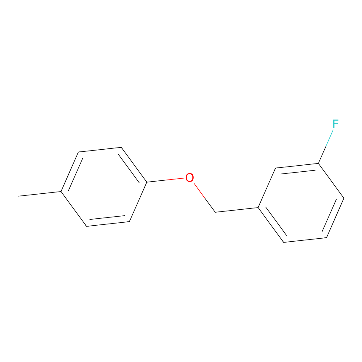 1-Fluoro-3-((p-tolyloxy)methyl)benzene molecular structure, CAS 1205608-96-3