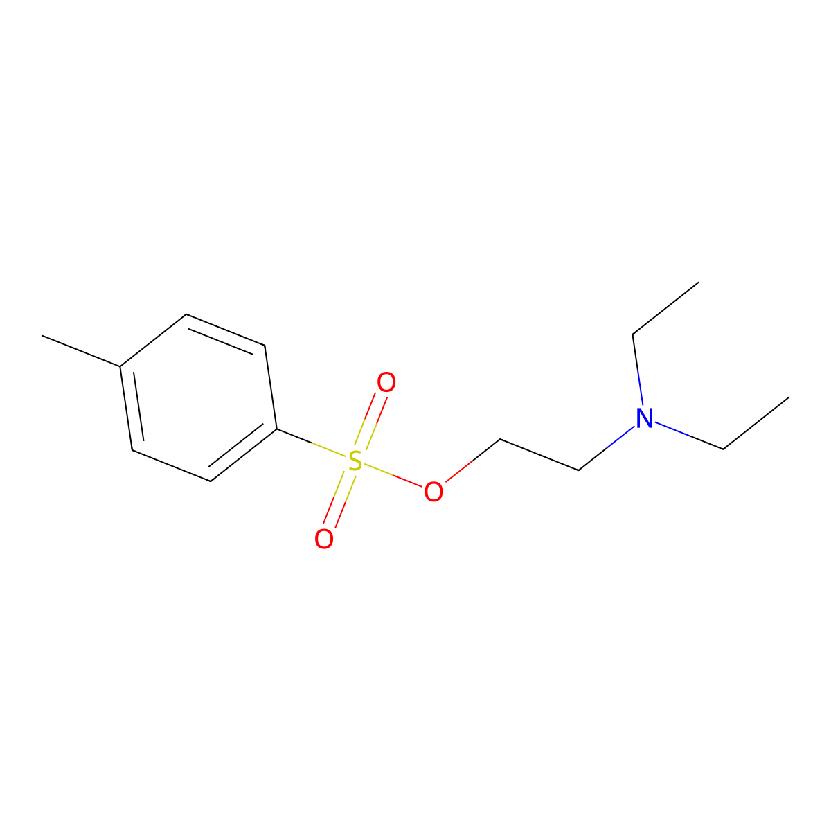 2-(Diethylamino)ethyl 4-methylbenzene-1-sulfonate molecular structure, CAS 120562-79-0