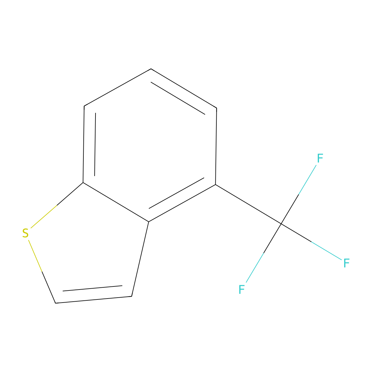 4-(Trifluoromethyl)-1-benzothiophene molecular structure, CAS 120568-06-1