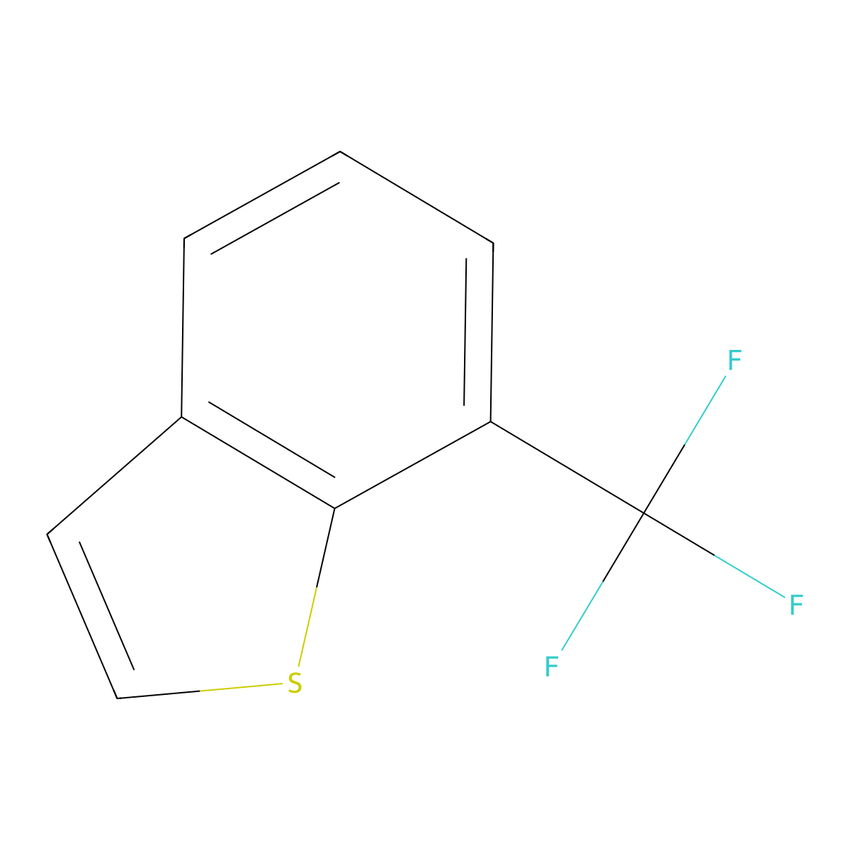 7-(Trifluoromethyl)benzo[b]thiophene molecular structure, CAS 120568-07-2