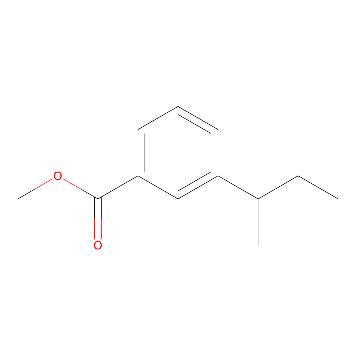 Methyl 3-(sec-butyl)benzoate molecular structure, CAS 1205681-91-9