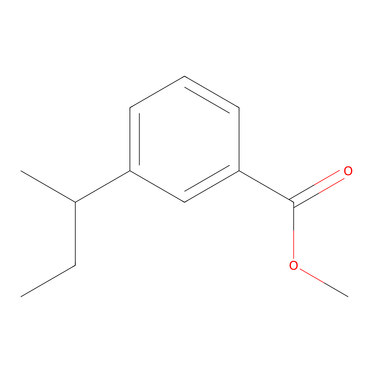 Methyl 3-(sec-butyl)benzoate molecular structure, CAS 1205681-91-9