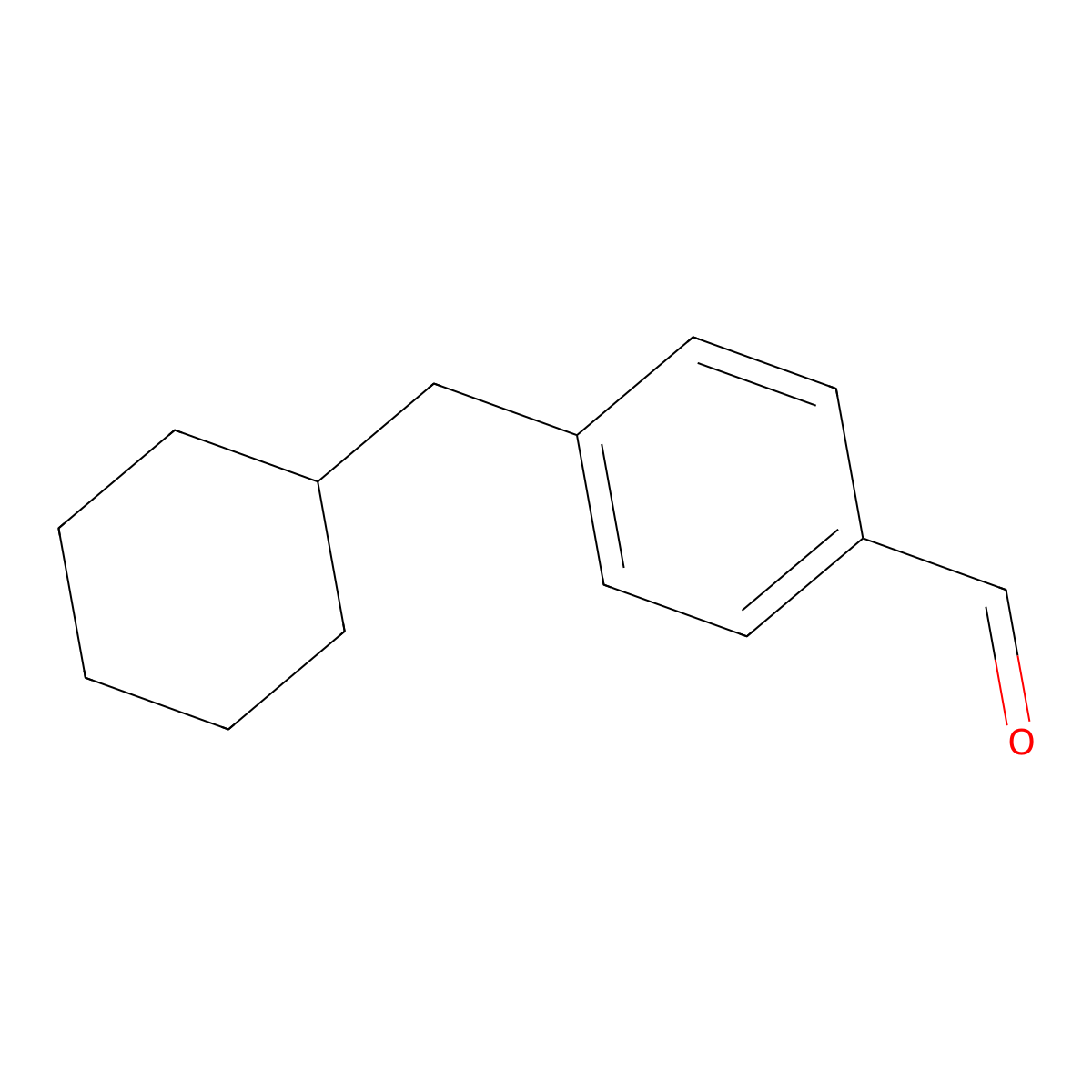 4-(Cyclohexylmethyl)benzaldehyde molecular structure, CAS 1205682-08-1