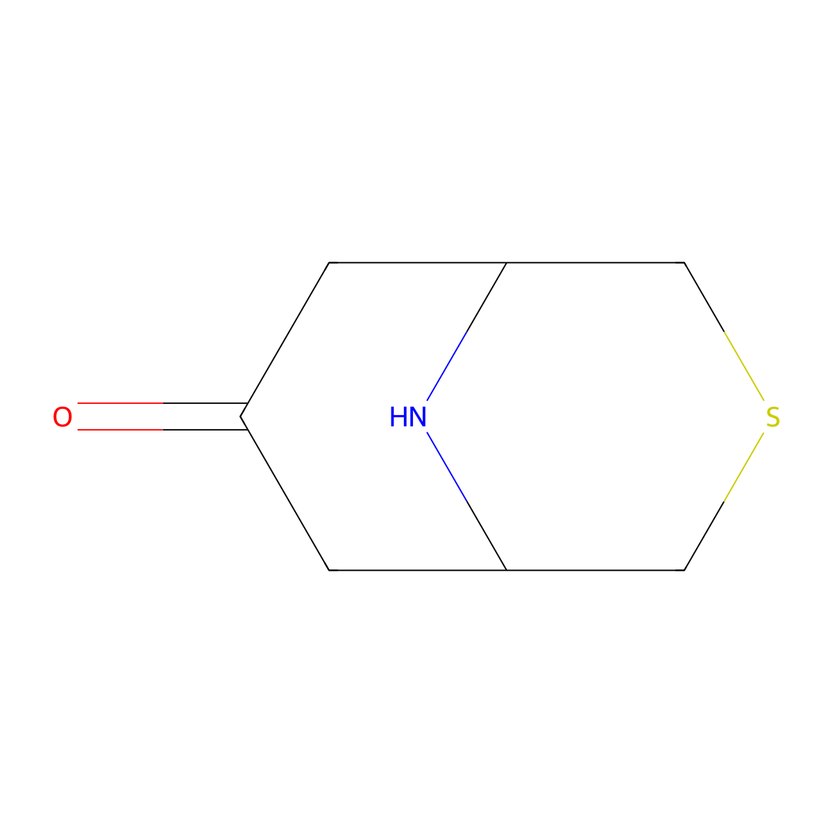 3-Thia-9-azabicyclo[3.3.1]nonan-7-one molecular structure, CAS 1205682-24-1