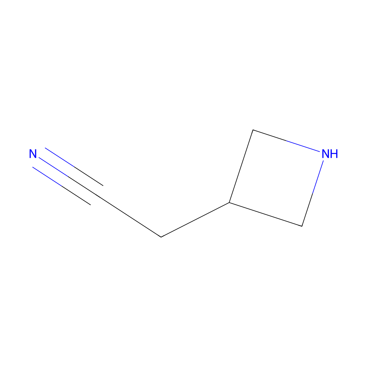 2-(Azetidin-3-yl)acetonitrile molecular structure, CAS 1205750-84-0