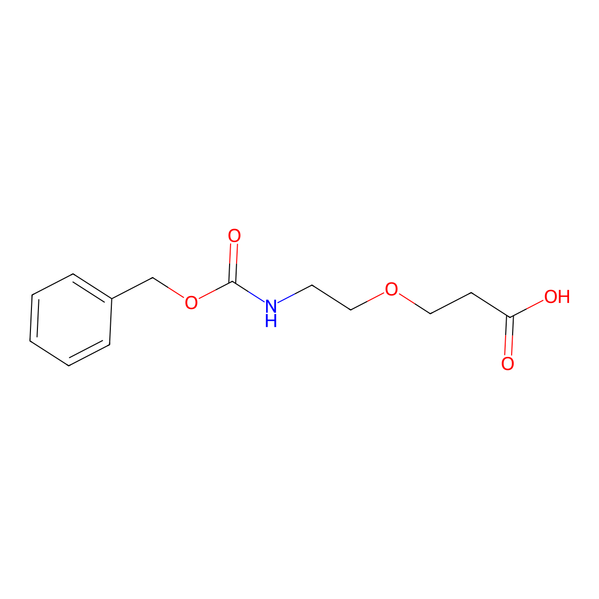 Cbz-NH-peg1-CH2CH2cooh molecular structure, CAS 1205751-19-4