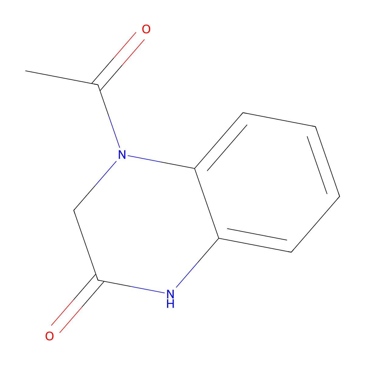 4-Acetyl-3,4-dihydroquinoxalin-2(1H)-one molecular structure, CAS 120589-86-8