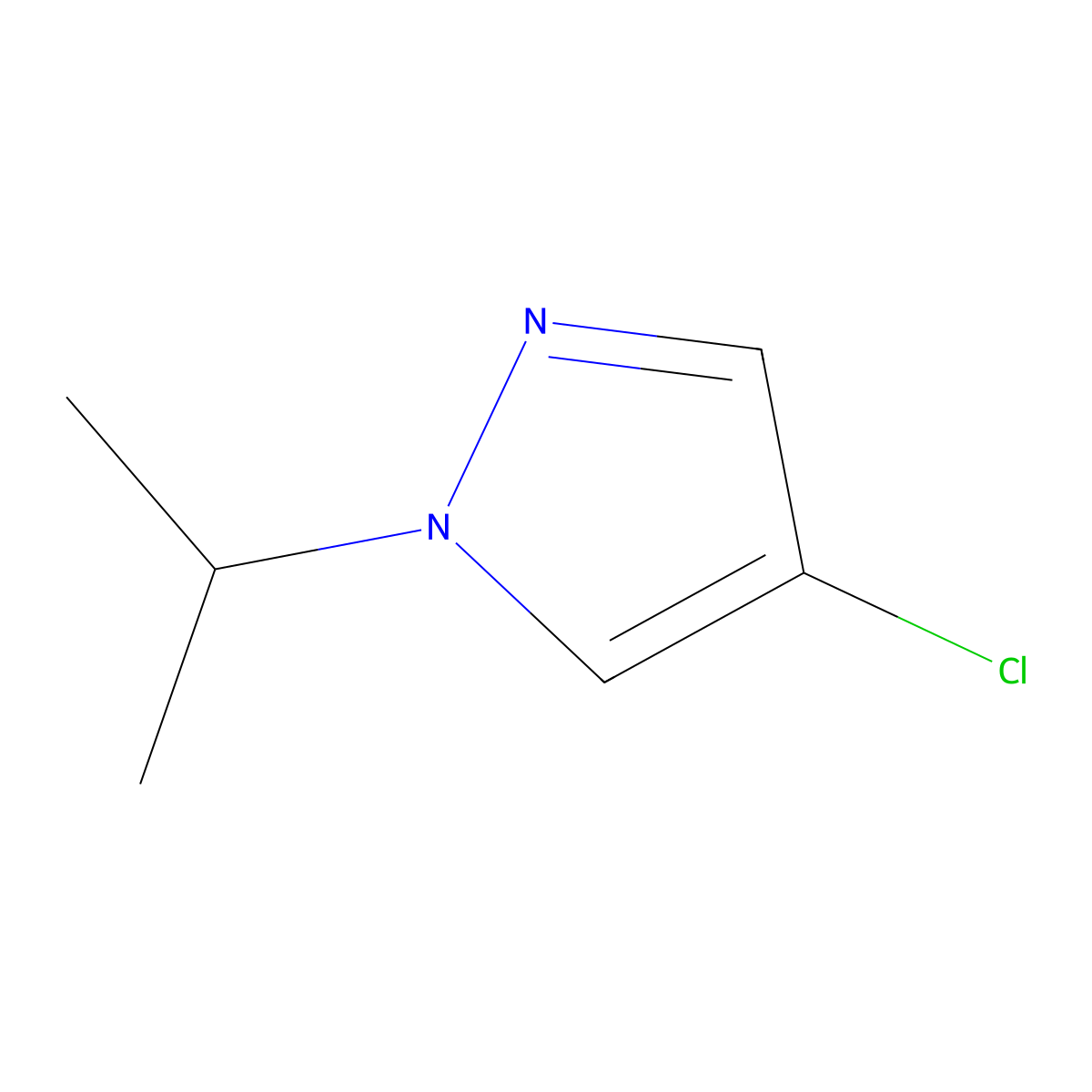 4-Chloro-1-isopropyl-1H-pyrazole molecular structure, CAS 1205921-77-2