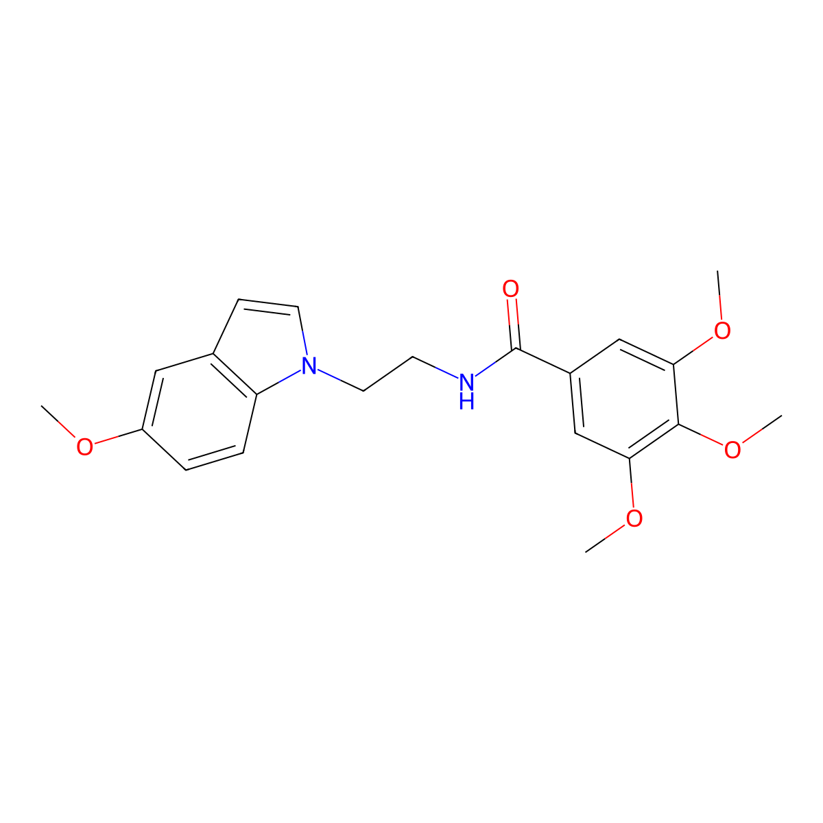 3,4,5-trimethoxy-N-[2-(5-methoxy-1H-indol-1-yl)ethyl]benzamide molecular structure, CAS 1205931-19-6
