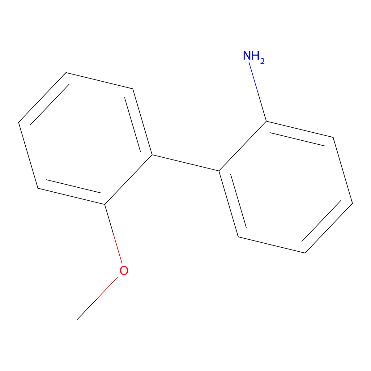 2'-Methoxy-biphenyl-2-ylamine molecular structure, CAS 1206-76-4