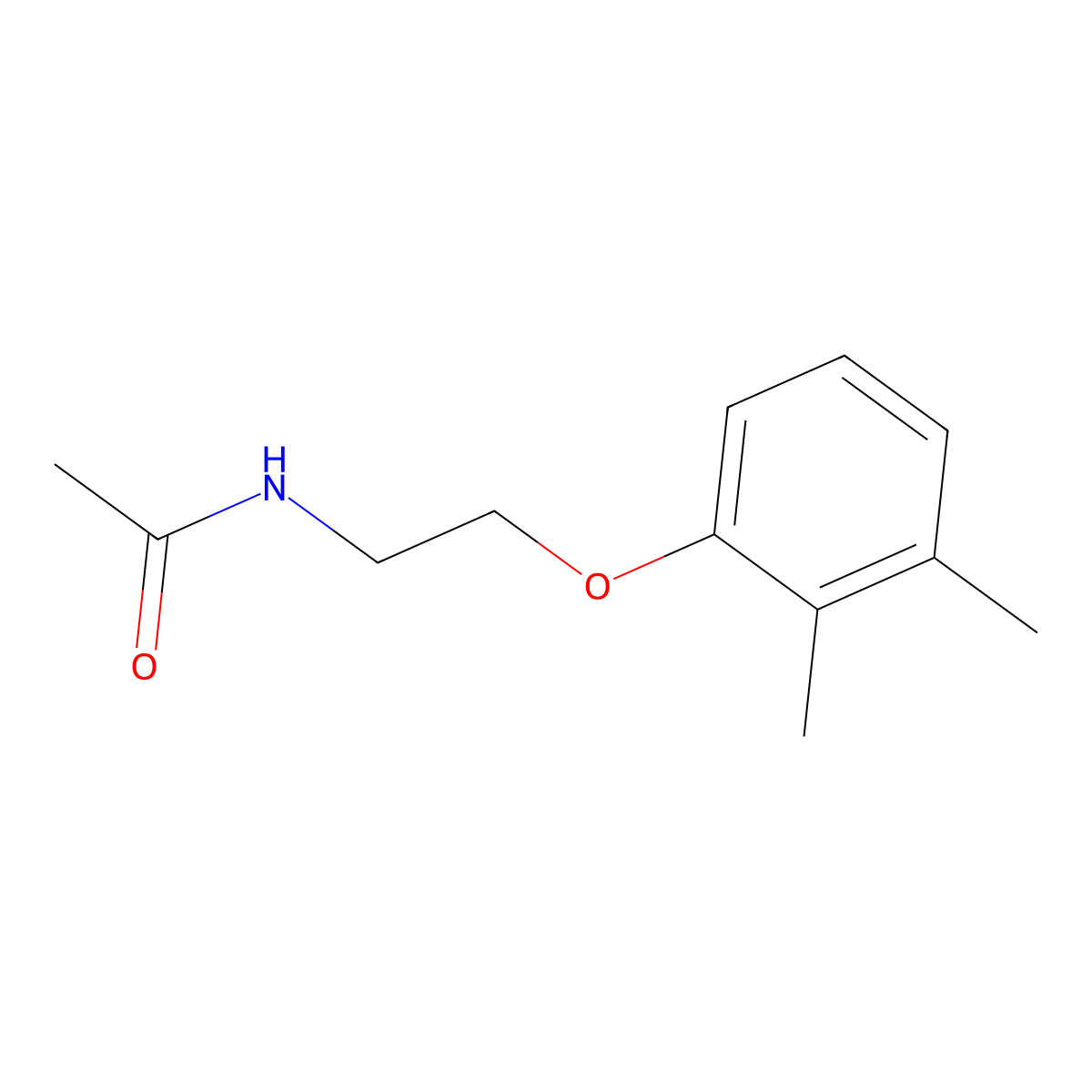 N-[2-(2,3-dimethylphenoxy)ethyl]acetamide molecular structure, CAS 1206077-84-0