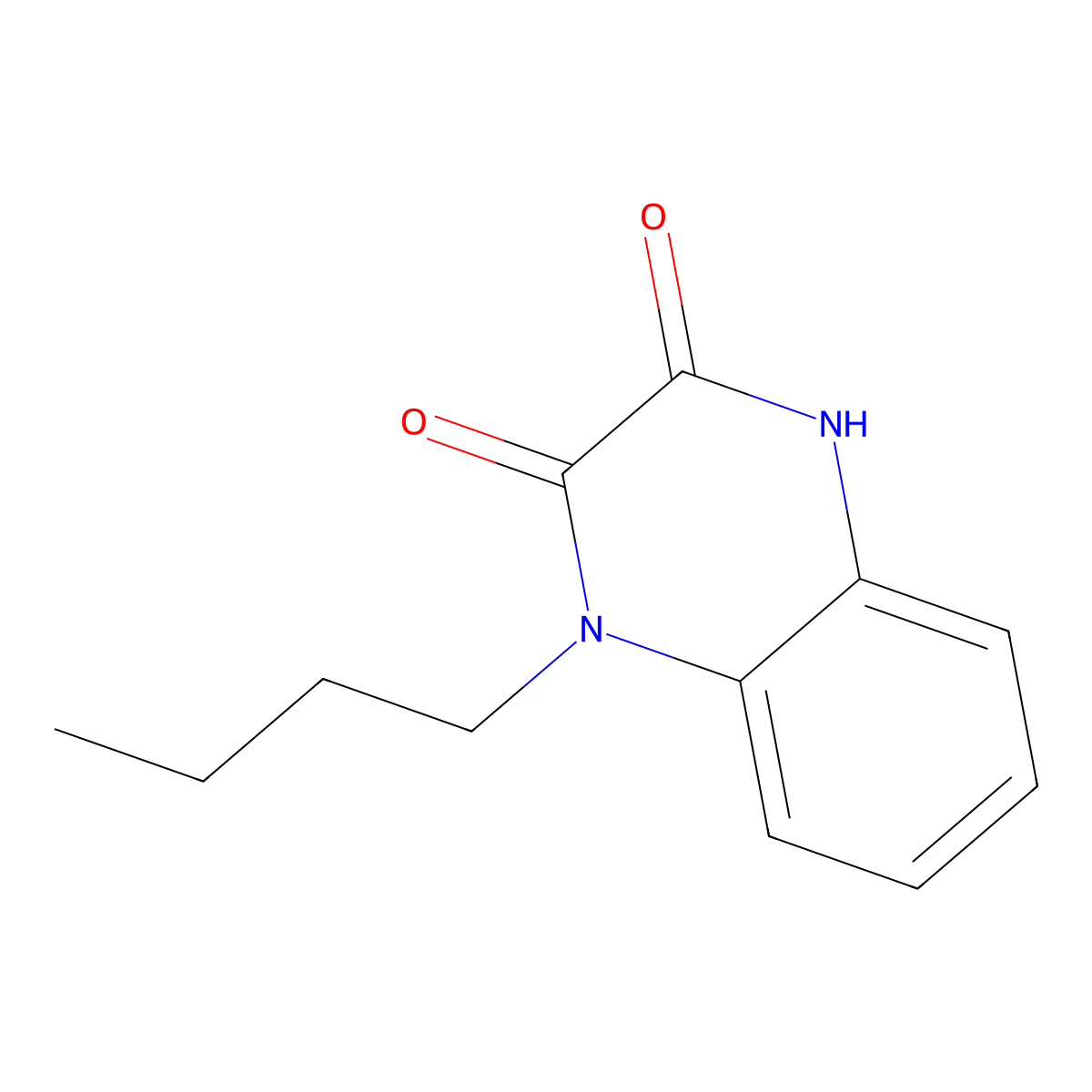 1-Butyl-1,4-dihydroquinoxaline-2,3-dione molecular structure, CAS 1206077-97-5