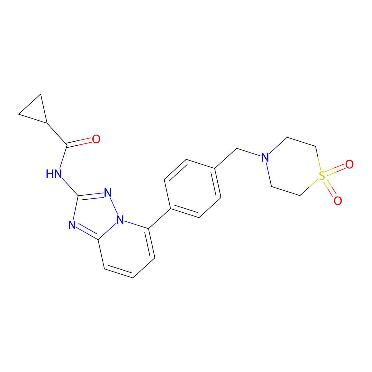Filgotinib molecular structure, CAS 1206101-20-3