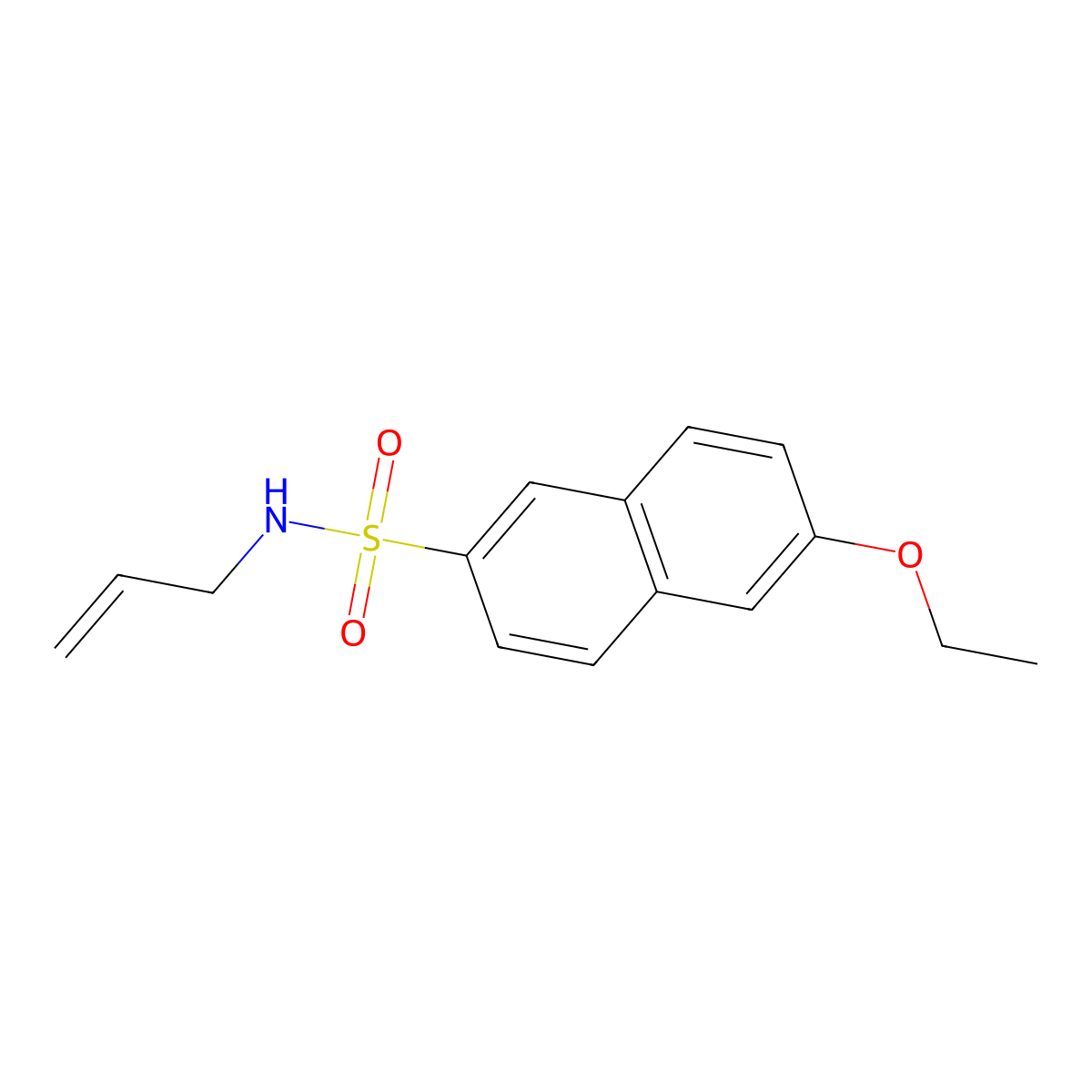 N-allyl-6-ethoxy-2-naphthalenesulfonamide molecular structure, CAS 1206104-79-1