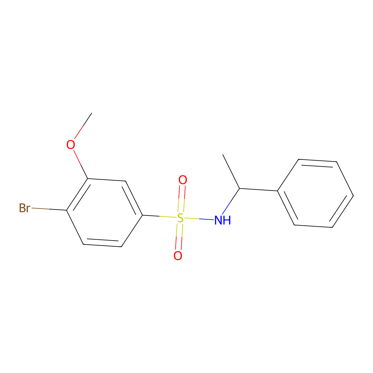 [(4-Bromo-3-methoxyphenyl)sulfonyl](phenylethyl)amine molecular structure, CAS 1206105-66-9