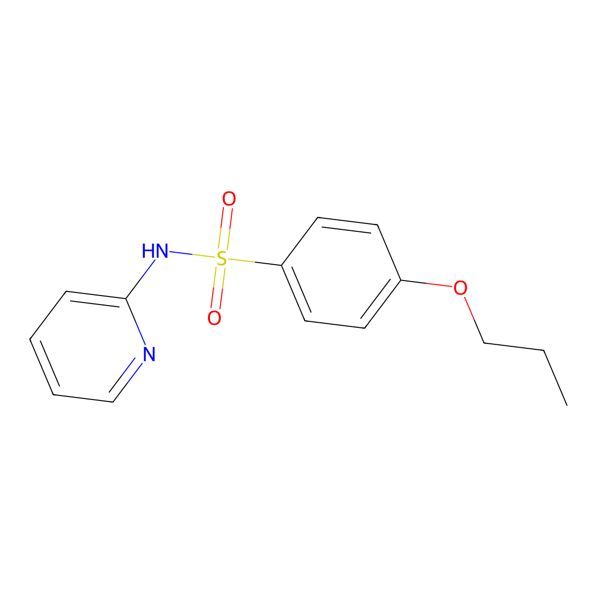 [(4-Propoxyphenyl)sulfonyl]-2-pyridylamine molecular structure, CAS 1206106-30-0