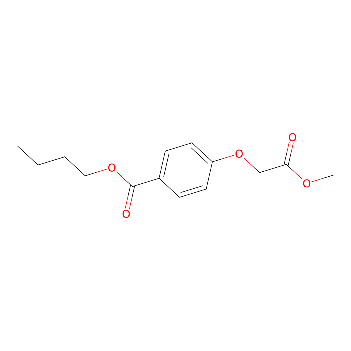 Butyl 4-(2-methoxy-2-oxoethoxy)benzoate molecular structure, CAS 1206109-89-8