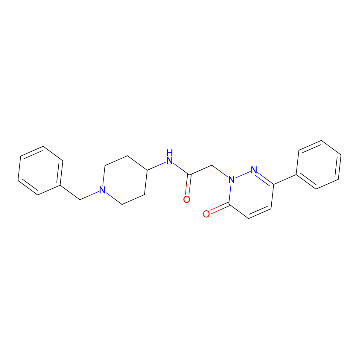 N-(1-benzylpiperidin-4-yl)-2-(6-oxo-3-phenylpyridazin-1(6H)-yl)acetamide molecular structure, CAS 1206114-06-8