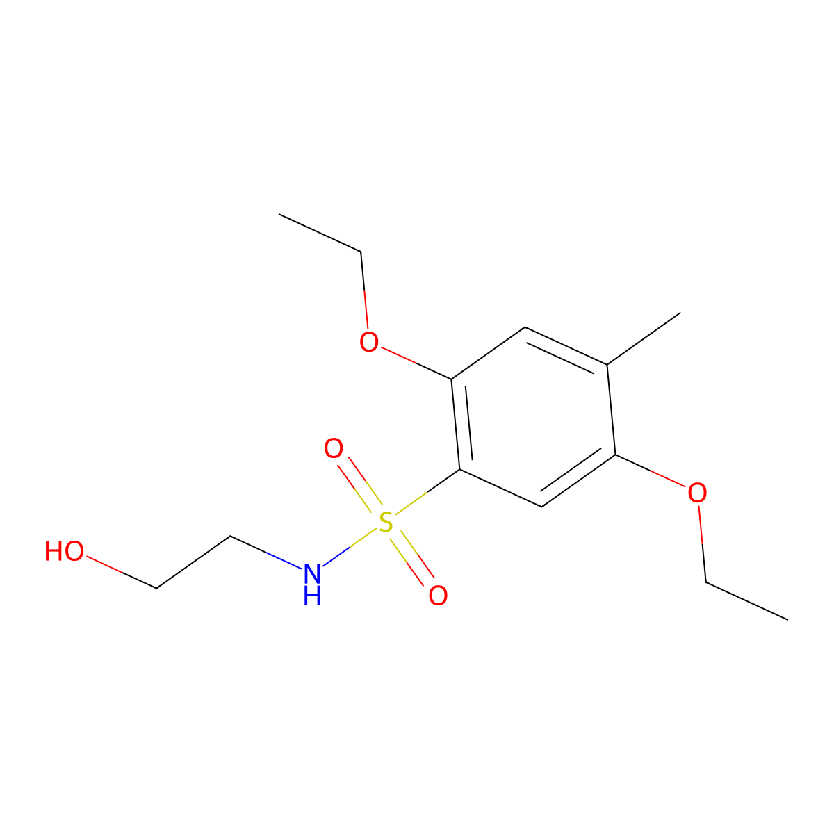 [(2,5-Diethoxy-4-methylphenyl)sulfonyl](2-hydroxyethyl)amine molecular structure, CAS 1206114-98-8