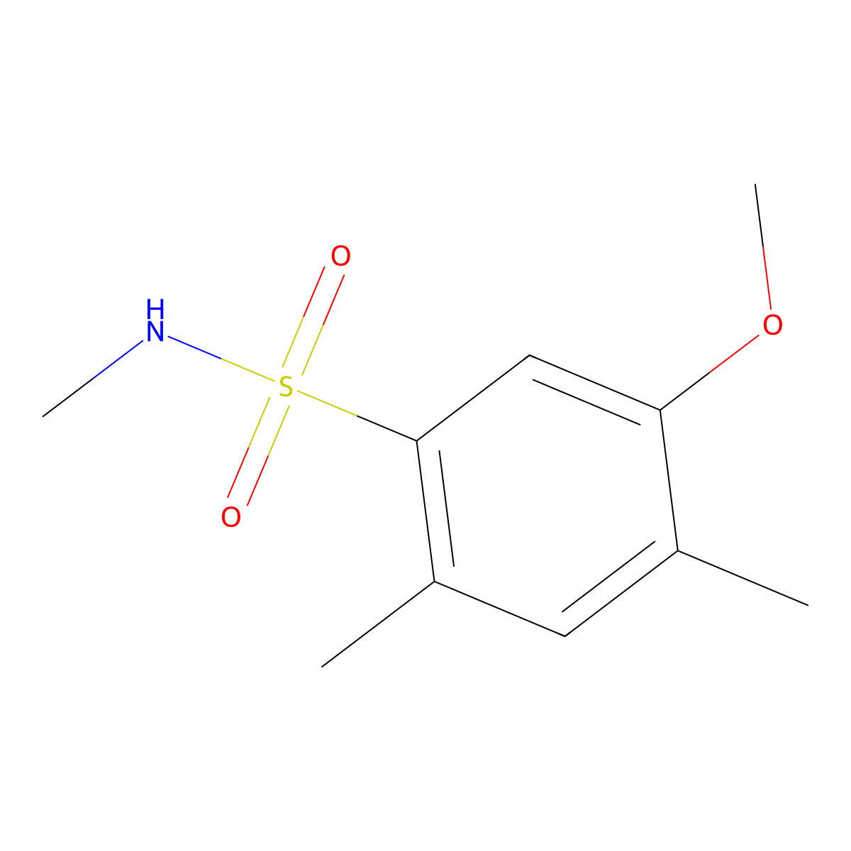 5-methoxy-N,2,4-trimethylbenzenesulfonamide molecular structure, CAS 1206115-08-3