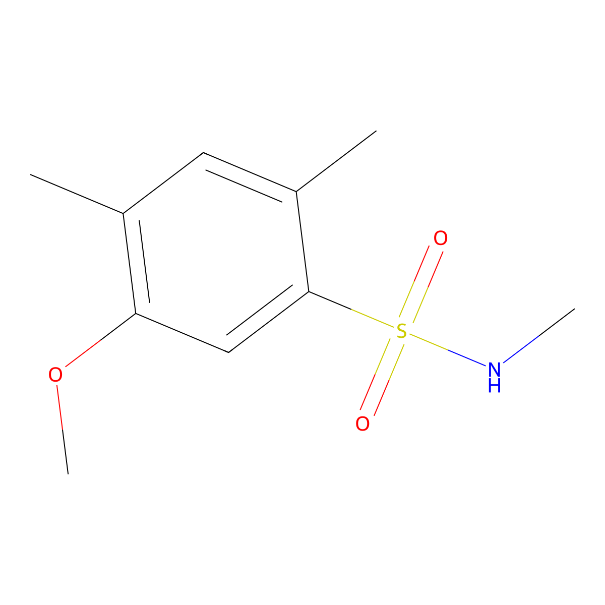 5-methoxy-N,2,4-trimethylbenzenesulfonamide molecular structure, CAS 1206115-08-3