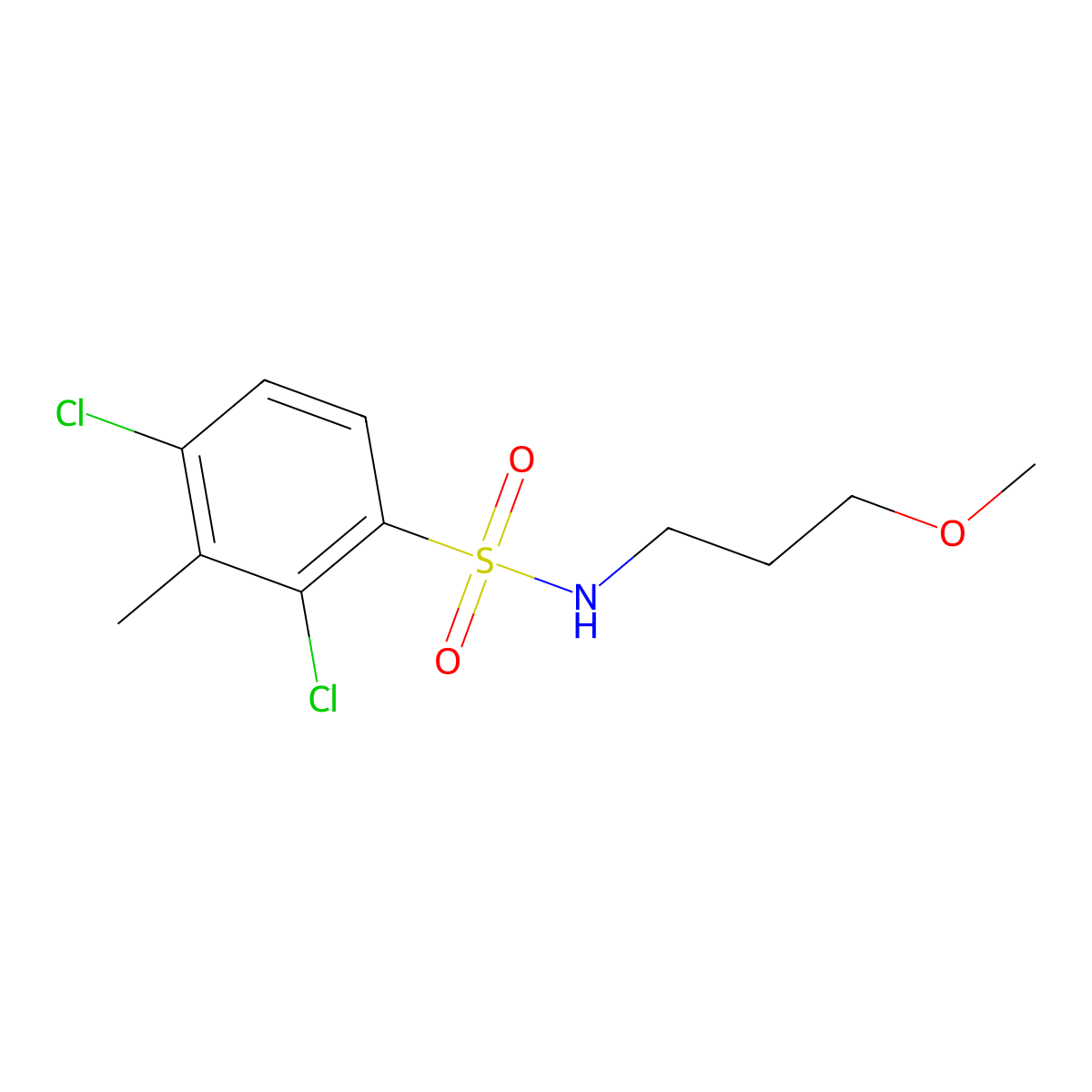 [(2,4-Dichloro-3-methylphenyl)sulfonyl](3-methoxypropyl)amine molecular structure, CAS 1206115-16-3
