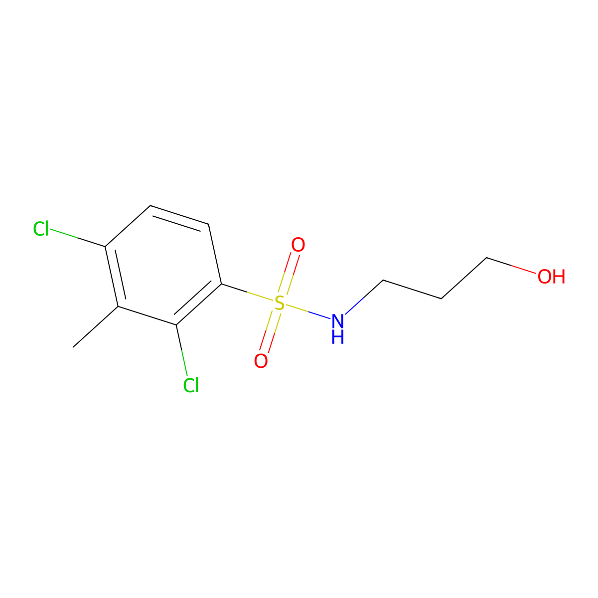[(2,4-Dichloro-3-methylphenyl)sulfonyl](3-hydroxypropyl)amine molecular structure, CAS 1206115-57-2
