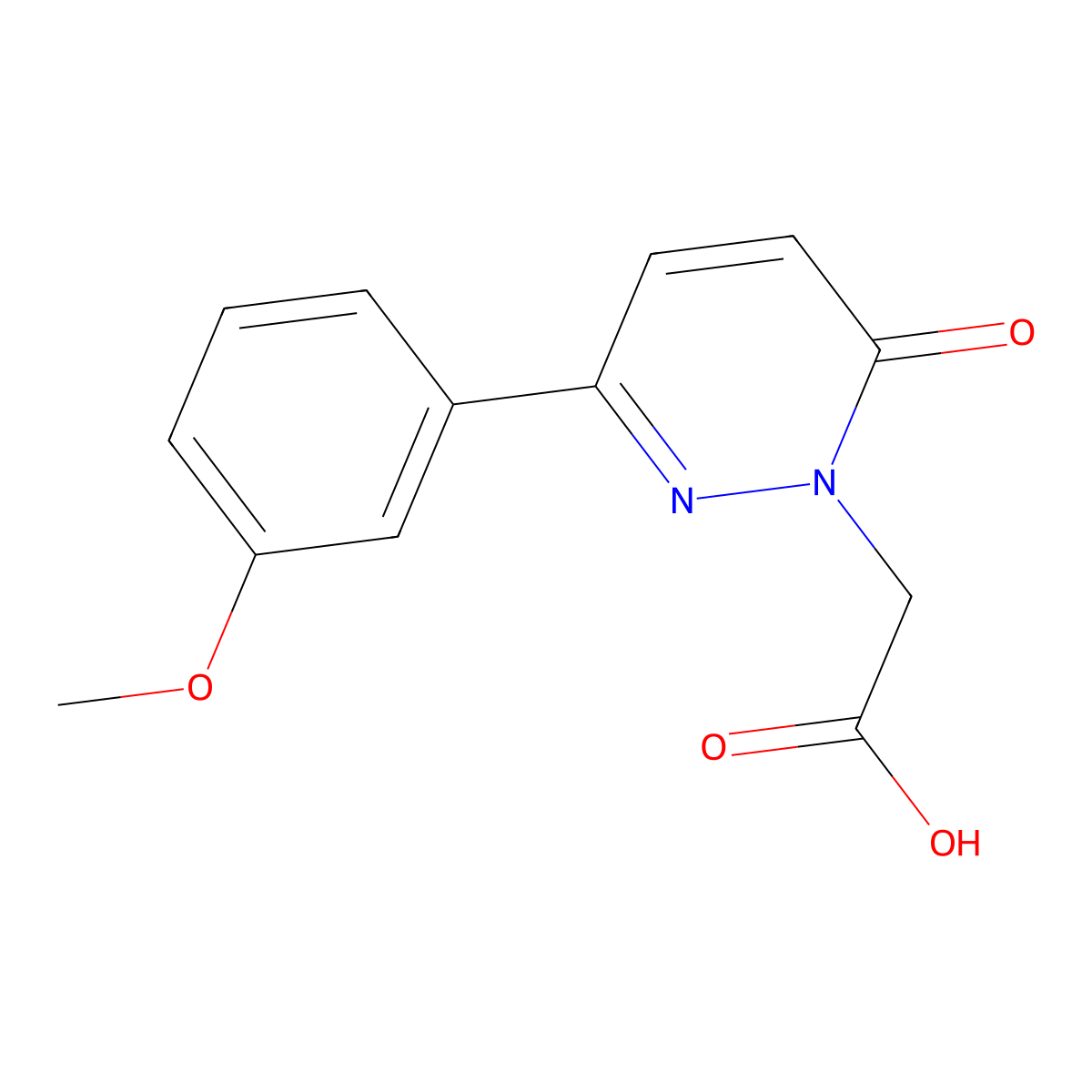 [3-(3-methoxyphenyl)-6-oxopyridazin-1(6H)-yl]acetic acid molecular structure, CAS 1206118-97-9