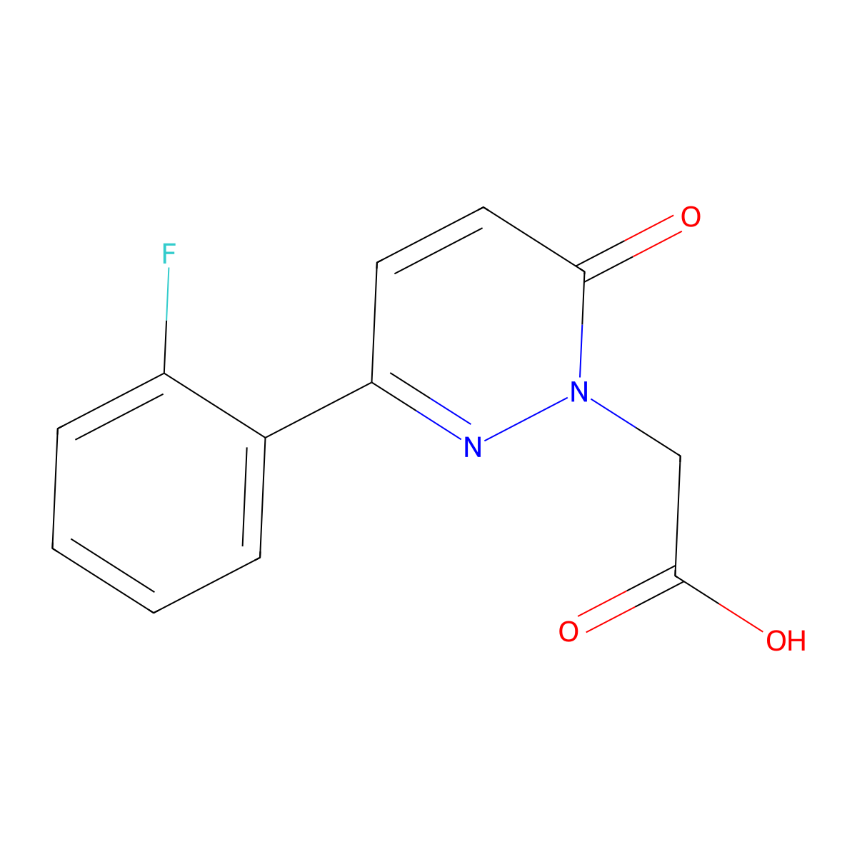 [3-(2-fluorophenyl)-6-oxopyridazin-1(6H)-yl]acetic acid molecular structure, CAS 1206119-33-6