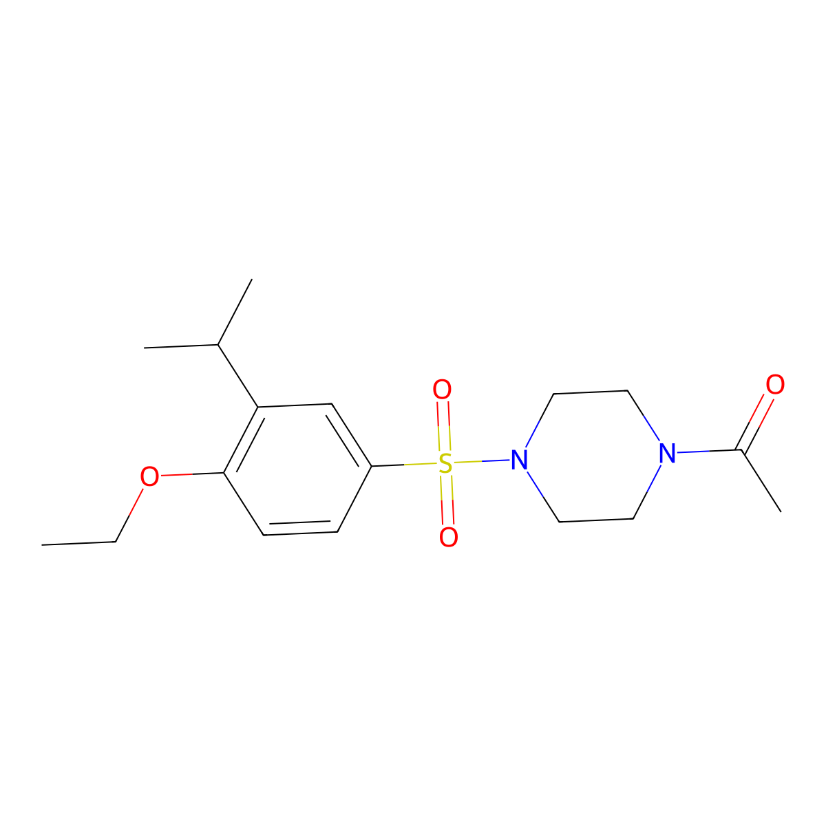 1-Acetyl-4-[(4-ethoxy-3-isopropylphenyl)sulfonyl]piperazine molecular structure, CAS 1206120-82-2