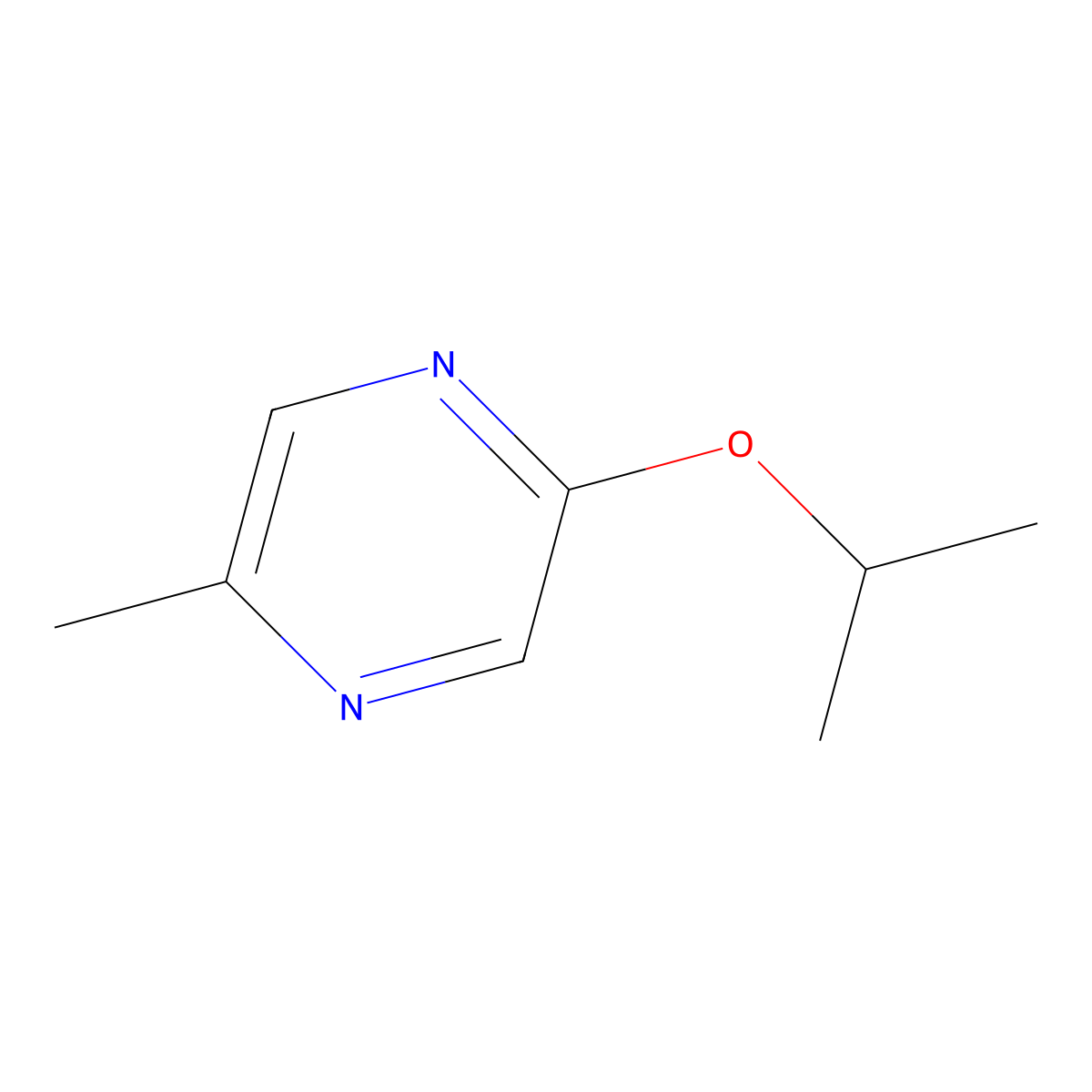 2-Isopropoxy-5-methylpyrazine molecular structure, CAS 1206124-38-0