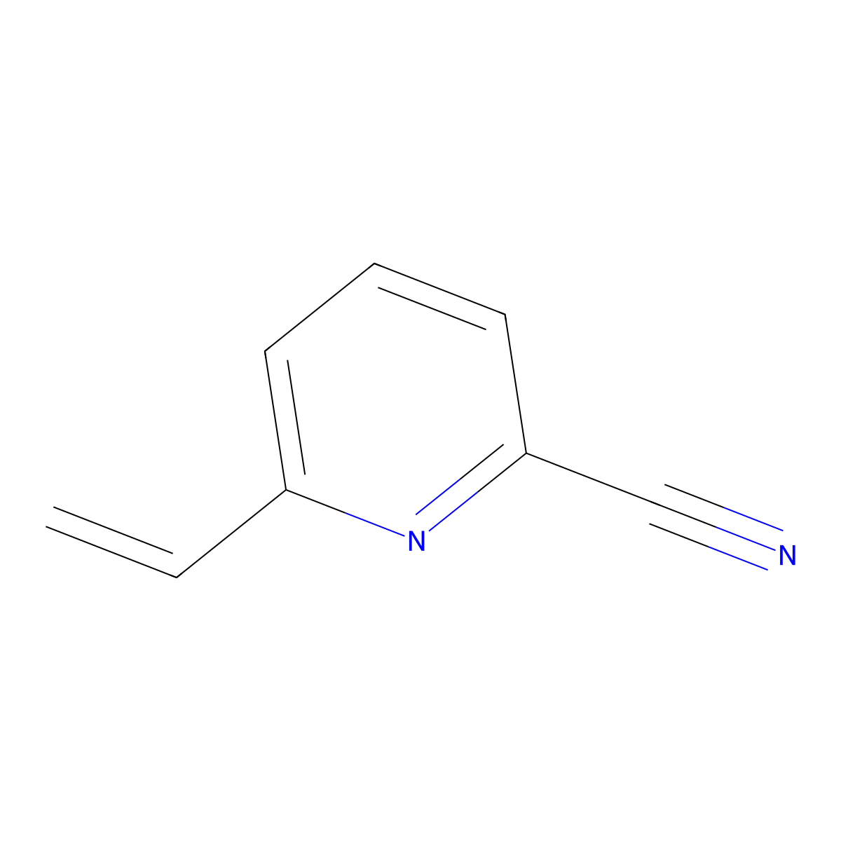 6-Vinylpicolinonitrile molecular structure, CAS 120613-15-2